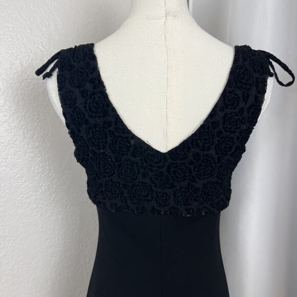 VTG Byer Too Midi Dress Size Small Rose Textured Babydoll Beaded Y2K Whimsigoth - Picture 7 of 16